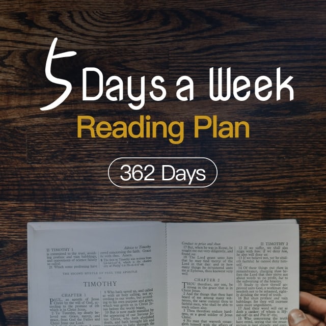 5 Days a Week Reading Plan